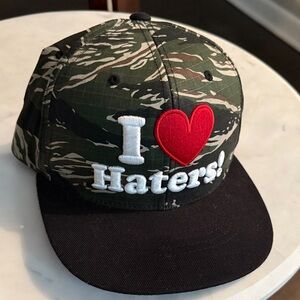 Unique Camo DGK 'I Love Haters' Snapback Cap